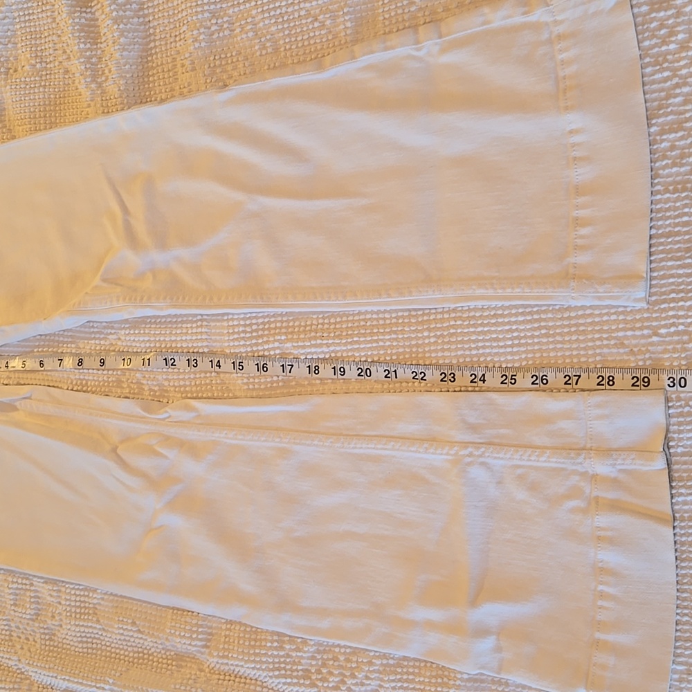Anthropologie High-Rise White Bootcut Pants - Picture 7 of 13